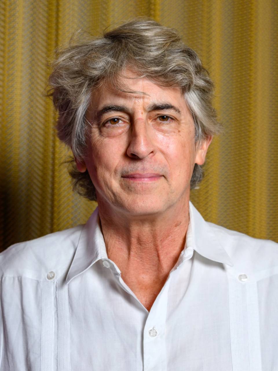 Legendary Director Alexander Payne staring into the camera. Not sure what he is thinking. But, I bet it's funny.